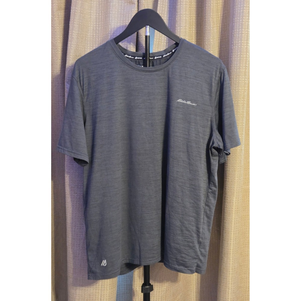 Eddie Bauer FreeDry Short Sleeve T-Shirt Men's Size Large Gray